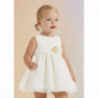 Abel & Lula 5013-71 Sukienka elegancka haftowana dziewczynka kolor biały