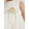 Abel & Lula 5013-71 Sukienka elegancka haftowana dziewczynka kolor biały