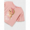 Mayoral 6051-26 Koszulka z krótkim rękawem dziewczynka kolor różowy