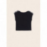 Mayoral 6043-59 Koszulka z krótkim rękawem dziewczynka kolor czarny