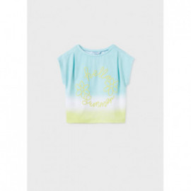 Mayoral 6055-32 Koszulka tie-dye dziewczynka kolor akwamaryna