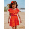 Mayoral 3929-88 Sukienka z ażurem dziewczynka kolor pomarańcz