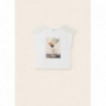 Mayoral 6043-57 Koszulka z krótkim rękawem dziewczynka kolor biały