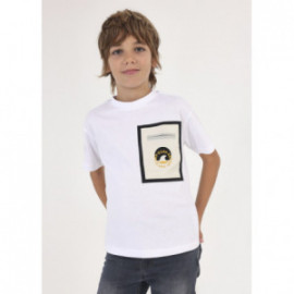 Mayoral 6072-11 Koszulka z kieszonka chłopiec kolor biały
