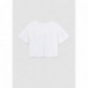 Mayoral 6051-29 Koszulka z krótkim rękawem dziewczynka kolor biały-szmaragd