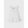 Mayoral 3936-33 Sukienka z haftem dziewczynka kolor biały