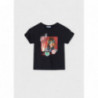 Mayoral 6052-78 Koszulka z krótkim rękawem dziewczynka kolor czarny