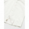 Mayoral 1112-66 Koszula na stójce lniana chłopiec kolor biały