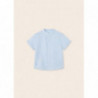 Mayoral 1112-67 Koszula na stójce lniana chłopiec kolor błękitny