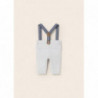 Mayoral 1510-52 Spodnie z szelkami chłopiec kolor srebrny