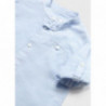 Mayoral 1116-70 Koszula lniana ze stójką chłopiec kolor błękitny