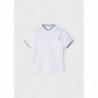 Mayoral 3147-47 Koszulka polo na stójce chłopiec kolor biały
