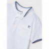 Mayoral 3147-47 Koszulka polo na stójce chłopiec kolor biały