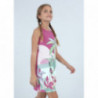 Mayoral 6935-46 Sukienka z nadrukiem dziewczynka kolor bugenwilla
