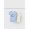 Mayoral 1021-20 Zestaw 2 koszulek chłopiec kolor błękitny