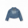 Boboli 216133-BLEACH Kurtka jeans dziewczynka kolor niebieski