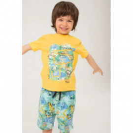 Boboli 316044-1146 T-shirt chłopiec kolor limonka
