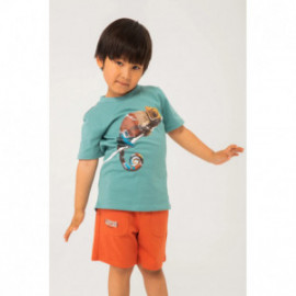 Boboli 326067-4593 T-shirt chłopiec kolor eukaliptus