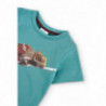 Boboli 326067-4593 T-shirt chłopiec kolor eukaliptus