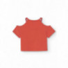 Boboli 436014-3792 Bluzka dziewczynka kolor karmin