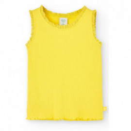Boboli 496010-1180 Bluzka dziewczynka kolor żółty
