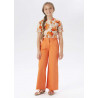 iDO 46545-1853 Spodnie szerokie dziewczynka kolor pomarańcz