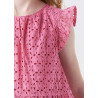 iDO 46881-2424 Sukienka bawełniana dziewczynka kolor róż