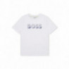 BOSS J25O03-10P T-shirt chłopiec kolor biały
