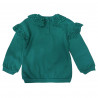 Bluza Koronka dziewczynka zielony 18811-161223 GKMOD