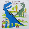 T-Shirt Dinozaur chłopak krem 19653-9424 GKMOC