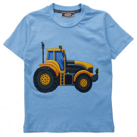 T-Shirt Traktor chłopak niebieski 5596-9424 GKMOC