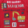 T-Shirt Excavator chłopak czerwony 1251-9424 GKMOC