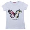 Bluzka Motyl dziewczynka biały 435-26424 GKMOD
