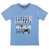 T-Shirt Safari chłopak niebieski 509-26424 GKMOC