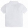 Mayoral 102-70 Koszulka polo krót.ręk.granit kolor Biały