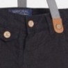 Mayoral 2578-58 Spodnie sztruks ocieplone szelki kolor Grafitowy