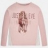Mayoral 7048-49 Koszulka długi rękaw "just believe" kolor Różowy