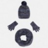 Mayoral 10323-17 Komplet czapka szalik rękawic kolor Granat
