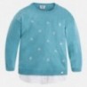 Mayoral 4325-44 Sweter trykot koszulkowy kolor Ocean