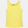 Mayoral 858-84 Koszulka dziewczęca na ramiączkach kolor żółty