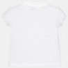 Mayoral 1120-16 Koszulka dziewczęca polo k/r kolor Biały
