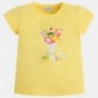 Mayoral 3032-88 Koszulka dziewczęca krótki rękaw grafika kolor żółty