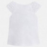 Mayoral 3046-76 Koszulka dziewczęca na ramiączkach kolor Biały