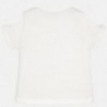 Mayoral 6016-48 Koszulka dziewczęca krótki rękaw kolor Kremowy