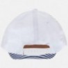 Mayoral 10376-69 Czapka chłopięca haft "3" kolor Biały