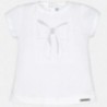 Mayoral 105-10 Koszulka dziewczęca kolor Biały