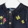 Mayoral 1424-50 Kurtka dziewczęca jeans z haftem kolor granat