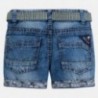Mayoral 3252-28 Bermudy chłopięce chino z paskiem jeans kolor niebieski