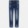 Mayoral 6530-82 Spodnie chłopięce jeans slim fit z przetarciami kolor Basic
