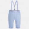 Mayoral 1516-65 Spodnie chłopięce długie z szelkami kolor niebieski